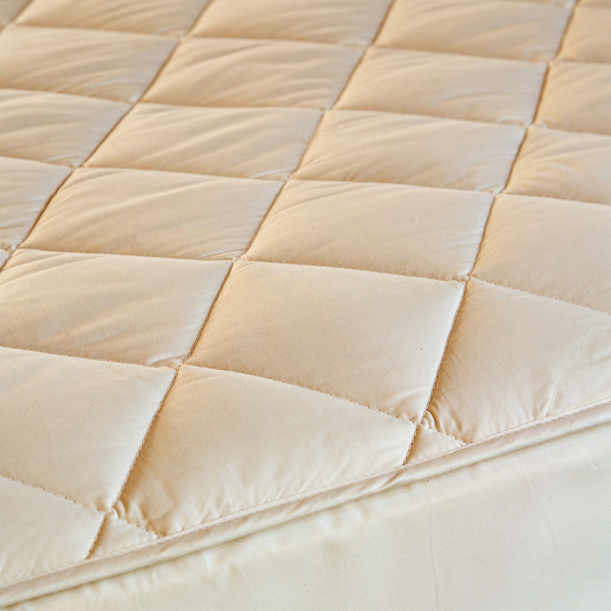 Deluxe Washable Wool Mattress Protector - Extra-Deep Skirt