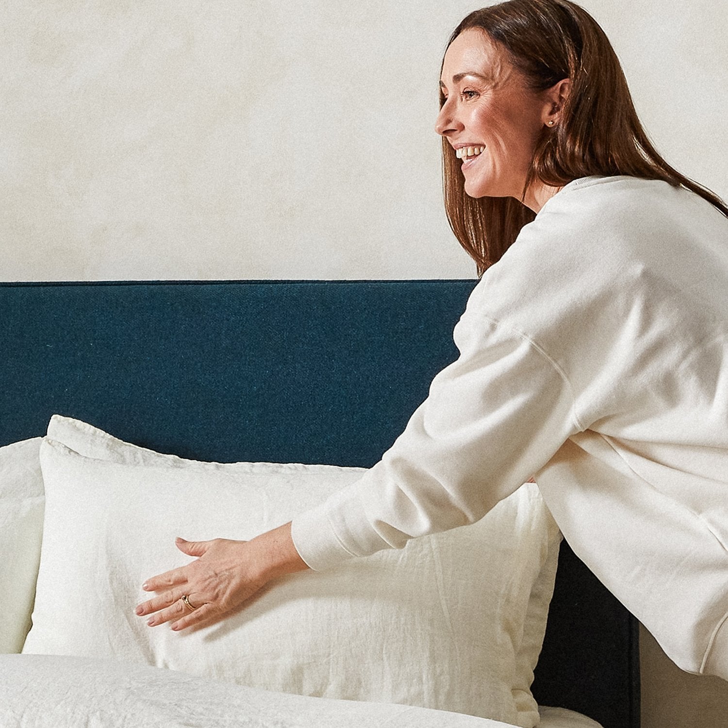 Product image of Mariana Linen Blend Pillow Case - Ivory by Woolroom – premium bed linen