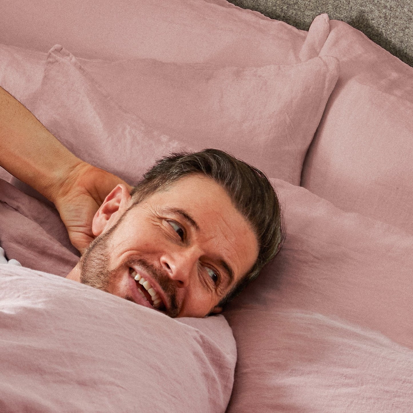 Product image of Mariana Linen Blend Pillow Case - Rose by Woolroom – premium bed linen