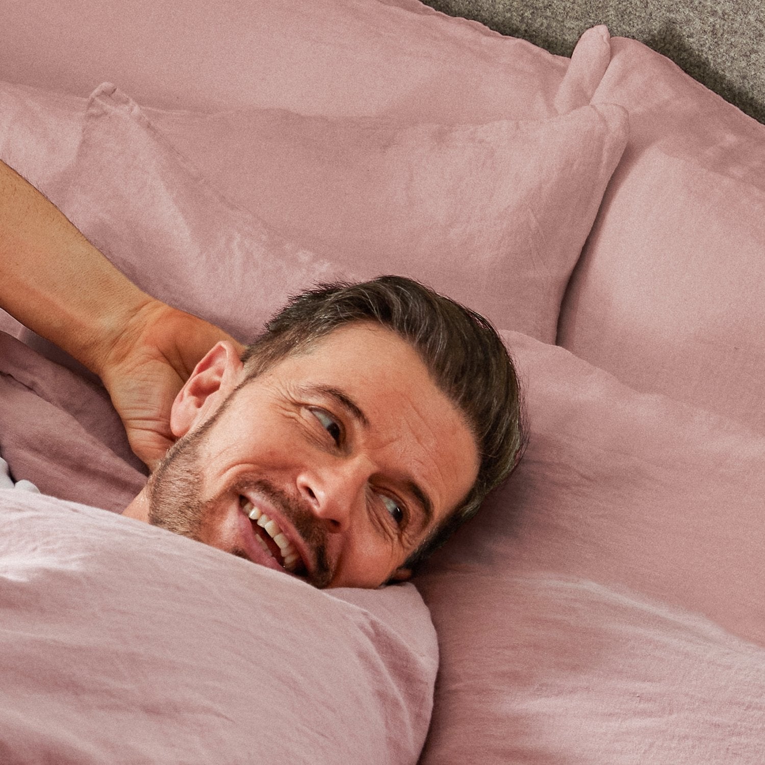 Product image of Mariana Linen Blend Pillow Case - Rose by Woolroom – premium bed linen