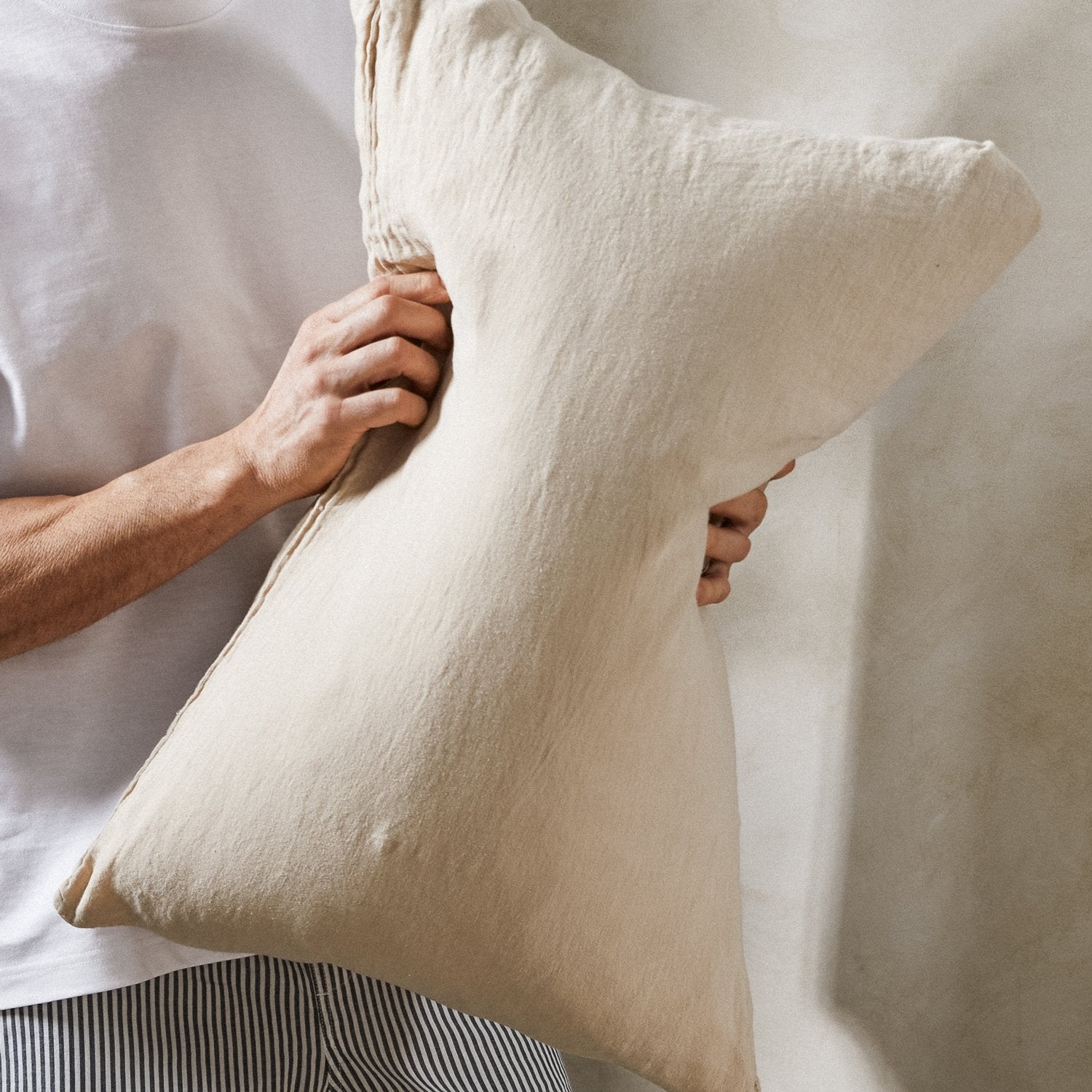 Product image of Mariana Linen Blend Pillow Case - Sand by Woolroom – premium bed linen