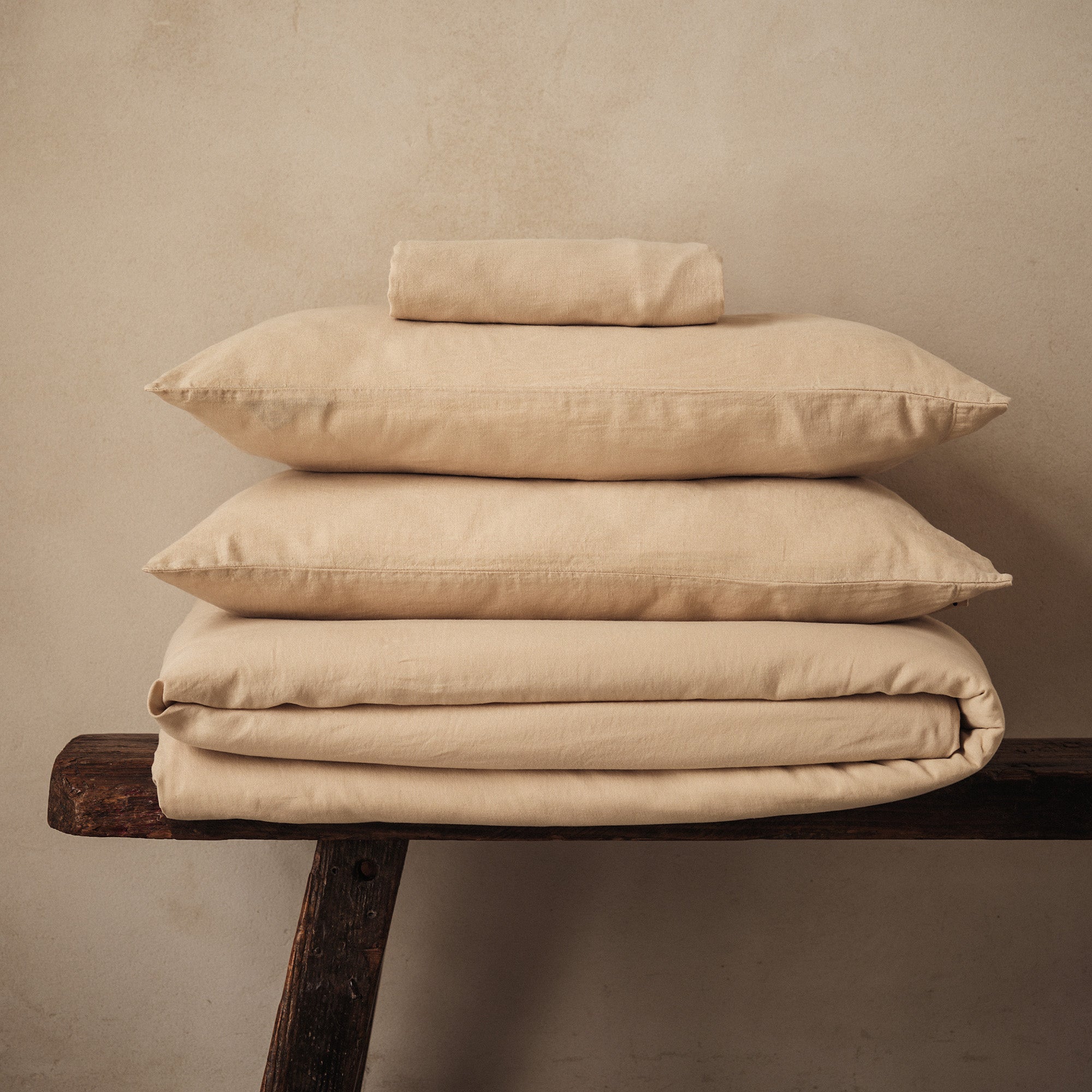 Mariana Linen Blend Set - Sand